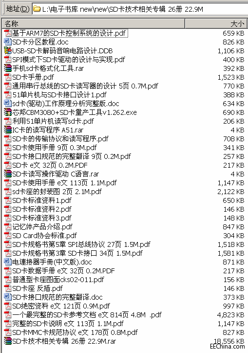 →→ SD卡技術相關專輯 35冊 26.4M ←←