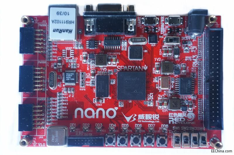nano2 Spartan6 LX16/RTL8201 ׾W(wng)/DDR3/Cypress68013 USB2.0/RM3/PMOD/RS232/UART