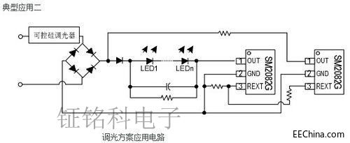 浙江深圳第二代高壓燈帶恒流IC SM500A系統方案設計詳情分析專用圖