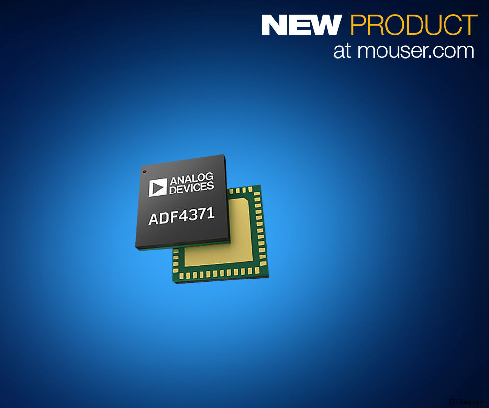 Analog Devices ADF437x合成器在貿澤開售 為下一代RF和mmWave 設計提供寬頻范圍