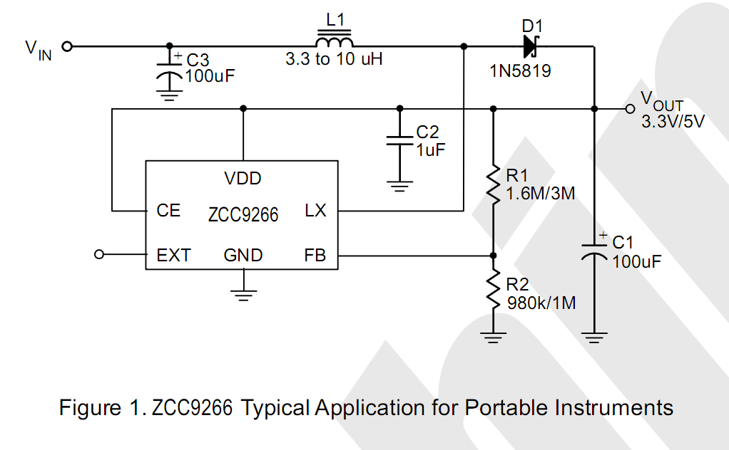0.9V啟動(dòng)DCDC干電池升壓芯片ZCC9266