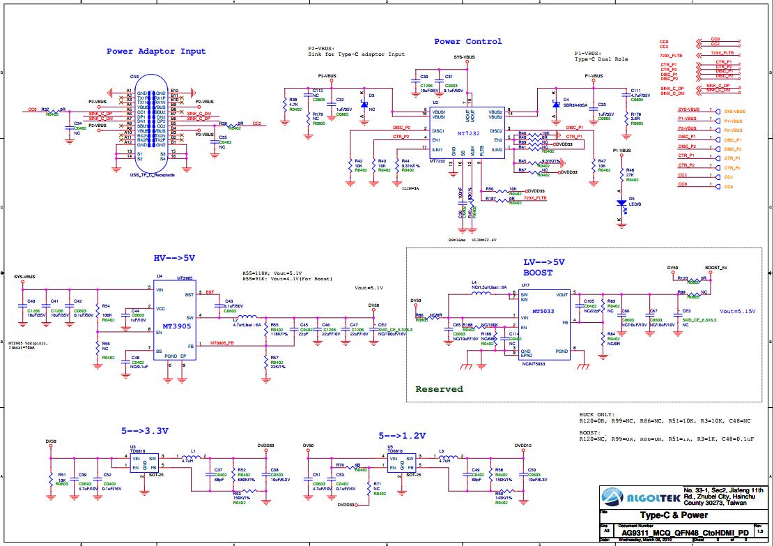 全功能USB Type-C拓展塢方案電路設計|USB-C全功能擴展塢產品設計方法原理圖