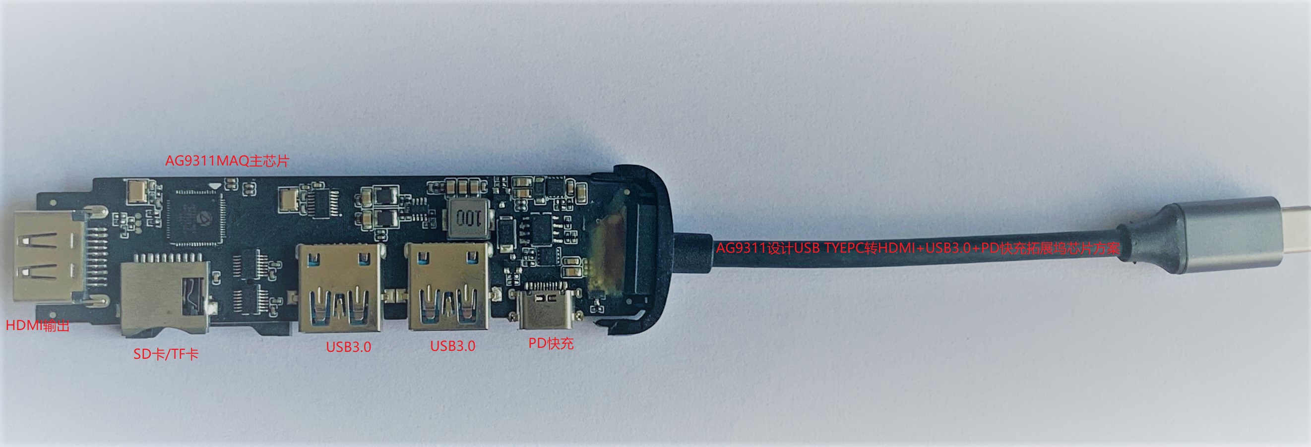 AG9311MAQOӋ100W USB TYPECDHDMIPD+U3+SD/CFչ]OӋY