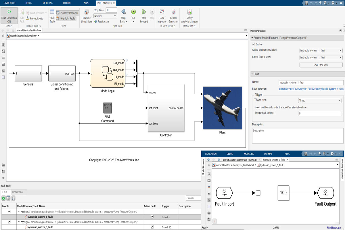 MathWorks 在 MATLAB 和 Simulink 發(fā)行版 2023b 中推出 Simulink Fault Analyzer 和 Polyspace Test