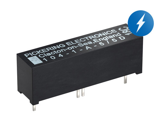 Pickering 推出業(yè)界首款具有 5kV 隔離能力的微型 SIP 舌簧繼電器