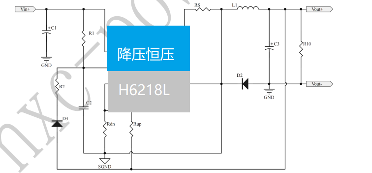 ݺ H6218L оƬ  ֧֌24V30V36V48V60V72V120Vݔ룬D3.3V5V12V4A 