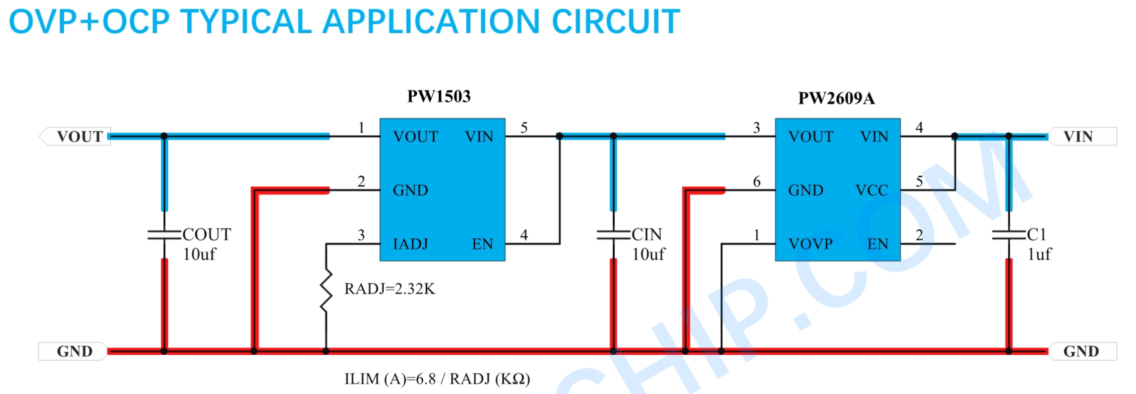 USB輸入過壓保護芯片，短路保護，適用于5V,6V，型號齊全0.5A-6A