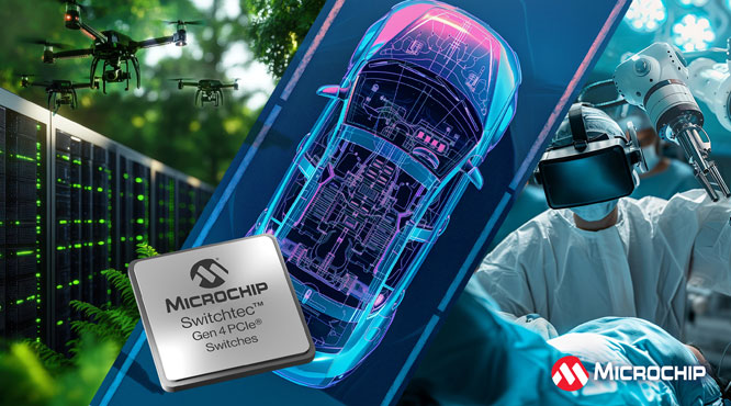 MicrochipƳȫSwitchtec PCIe 4.0 16ͨQCϵЮaƷ܇ǶʽӋ㑪ṩ๦