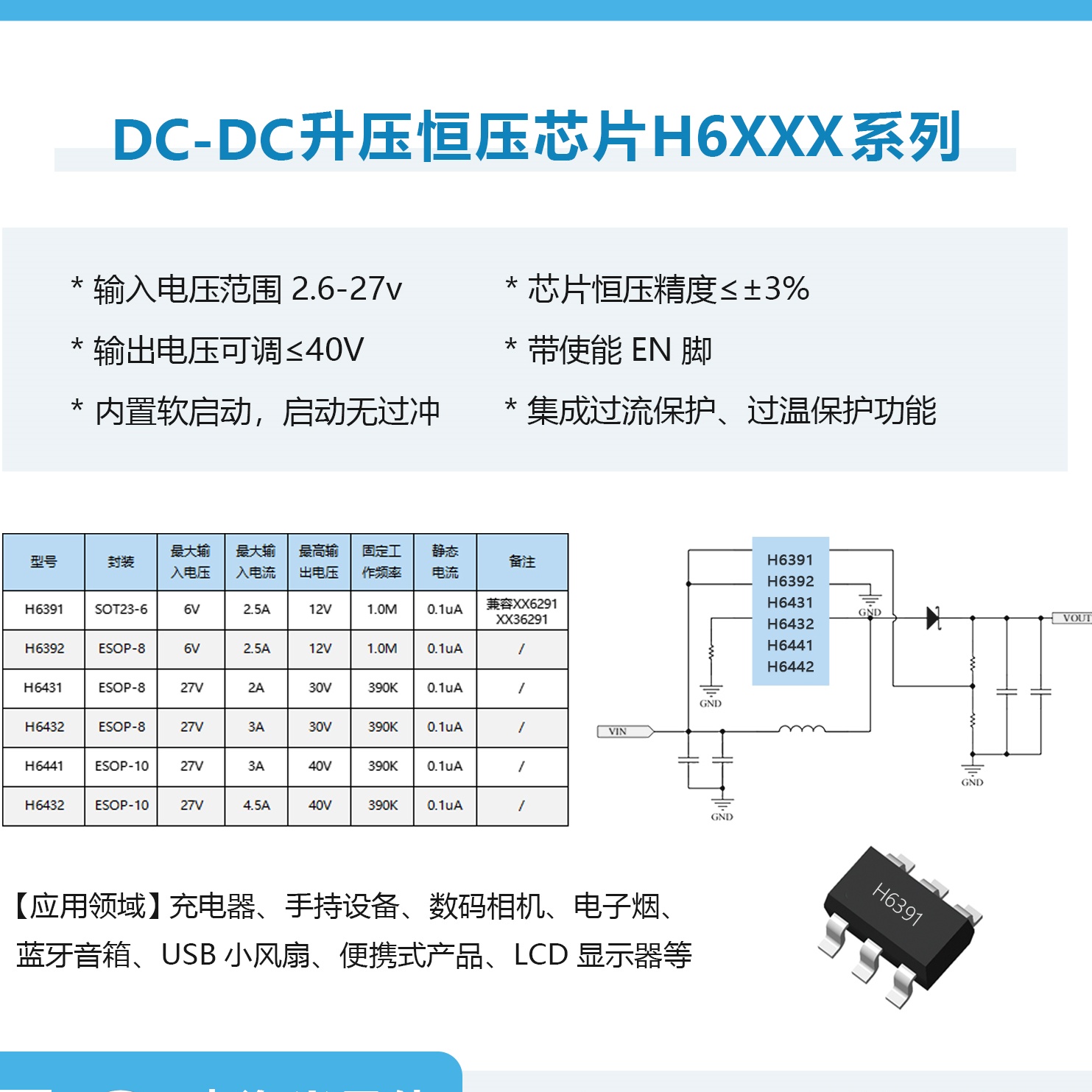 5V12VоƬ 3.7V12V2.5AIC 늳㉺оƬH6391 XX6291/3691 o_λ