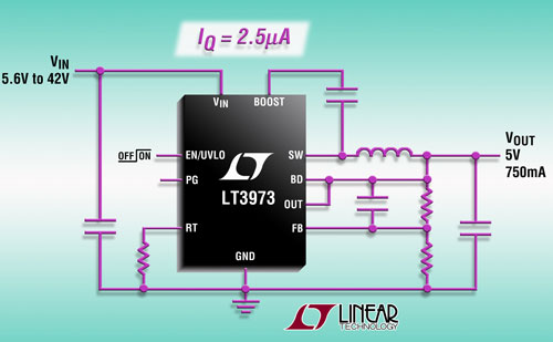 42V750mA (IOUT)2.2MHz  DC/DC D(zhun)QLT3973 أ