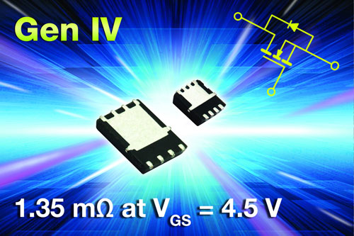 10/4.5Vͨ1.0/1.35mΩTrenchFET MOSFETVishay